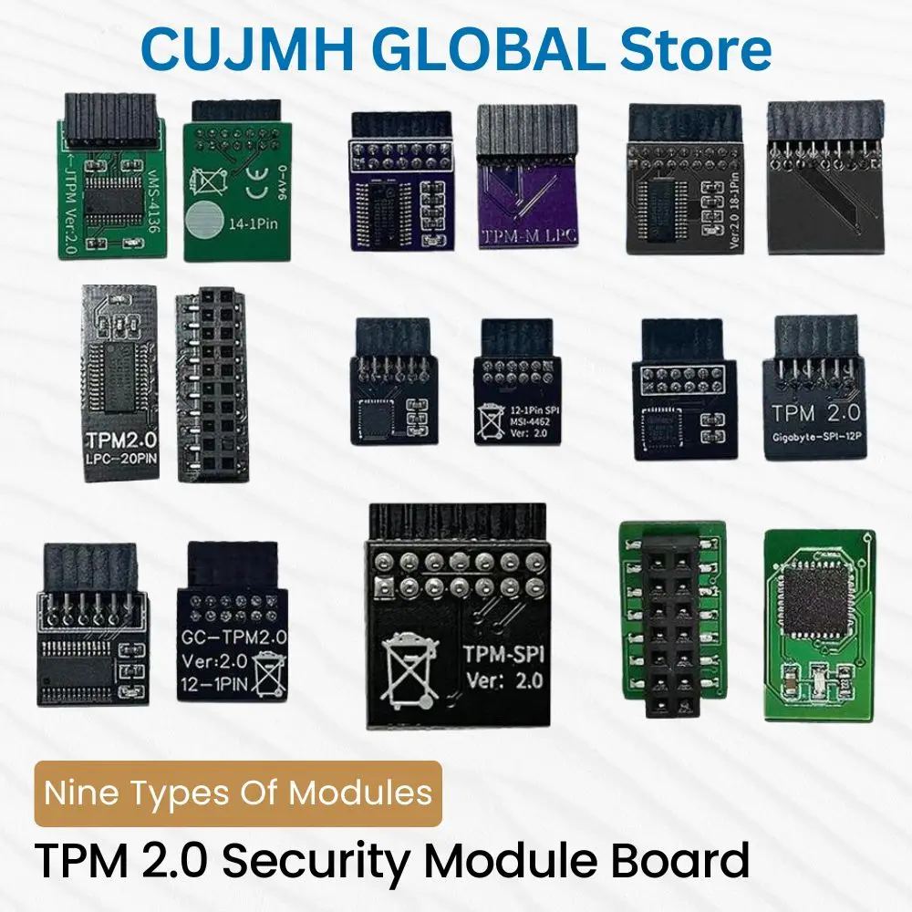 

14-контактный интерфейс LPC MSI Модуль безопасности TPM2.0 поддерживает материнские платы разных брендов 12/14/18/20 контактов