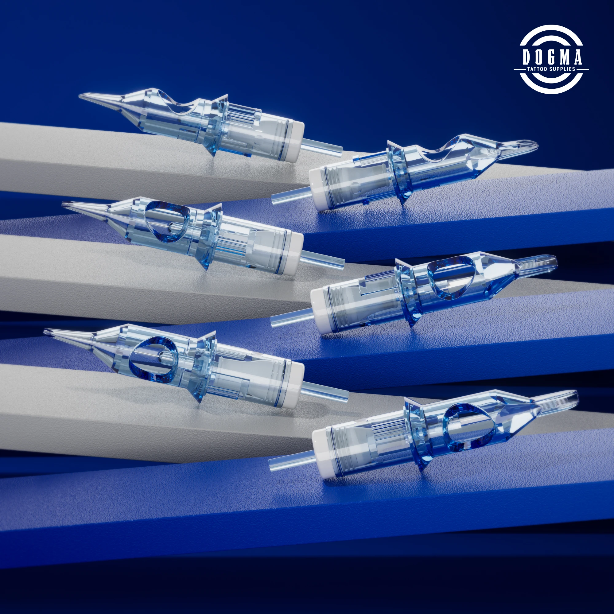DOGMA 20 قطعة خراطيش الوشم بطانة تظليل 0.3/0.35 مللي متر المهنية المتاح السلامة معقمة الإبر لآلة الوشم القلم