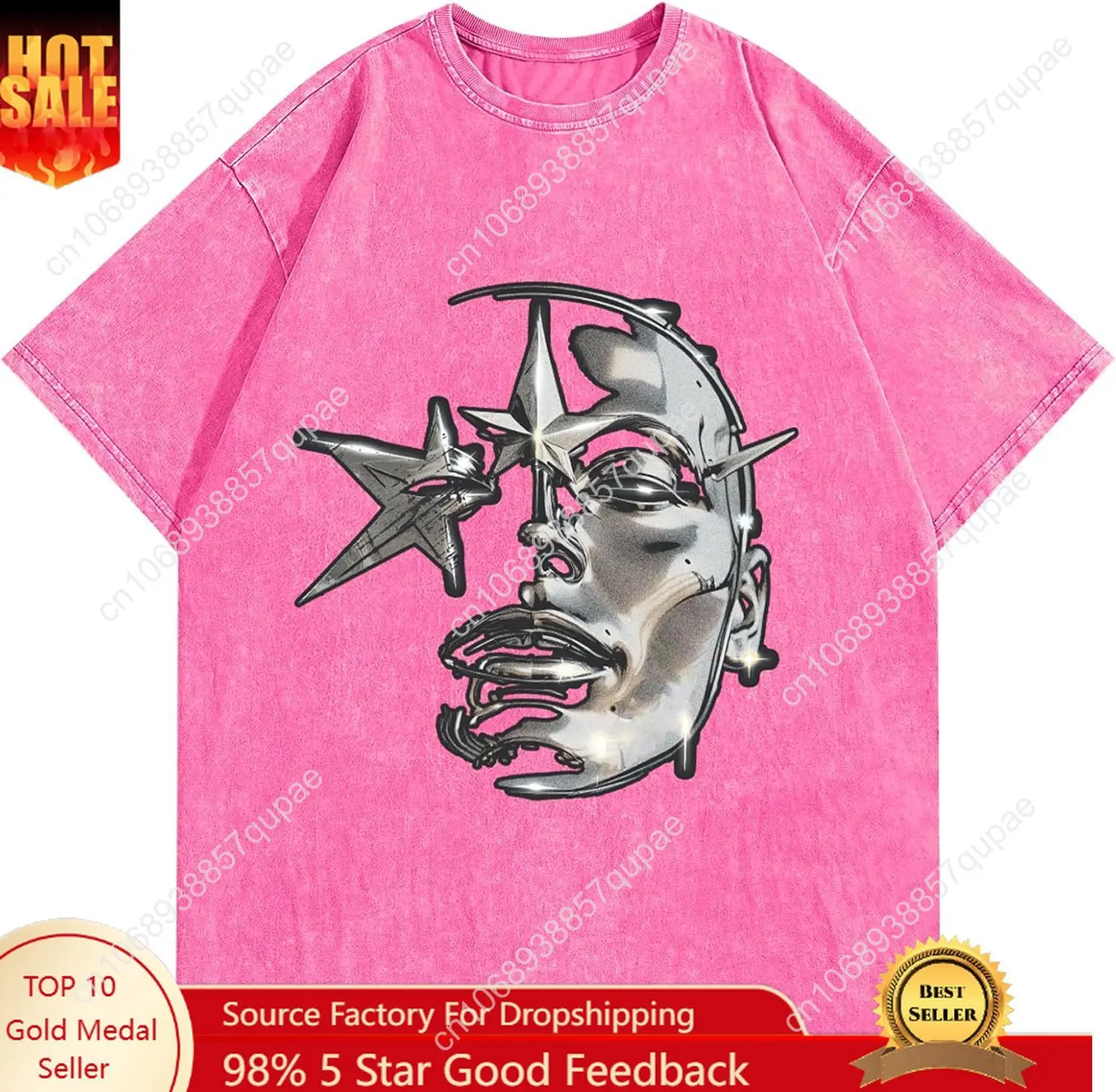 

Manfinity EMRG Men's Graphic Tees Shirt Unisex Cotton Oversized T-Shirt Short Sleeve Vintage Streetwear Casual Tee Top