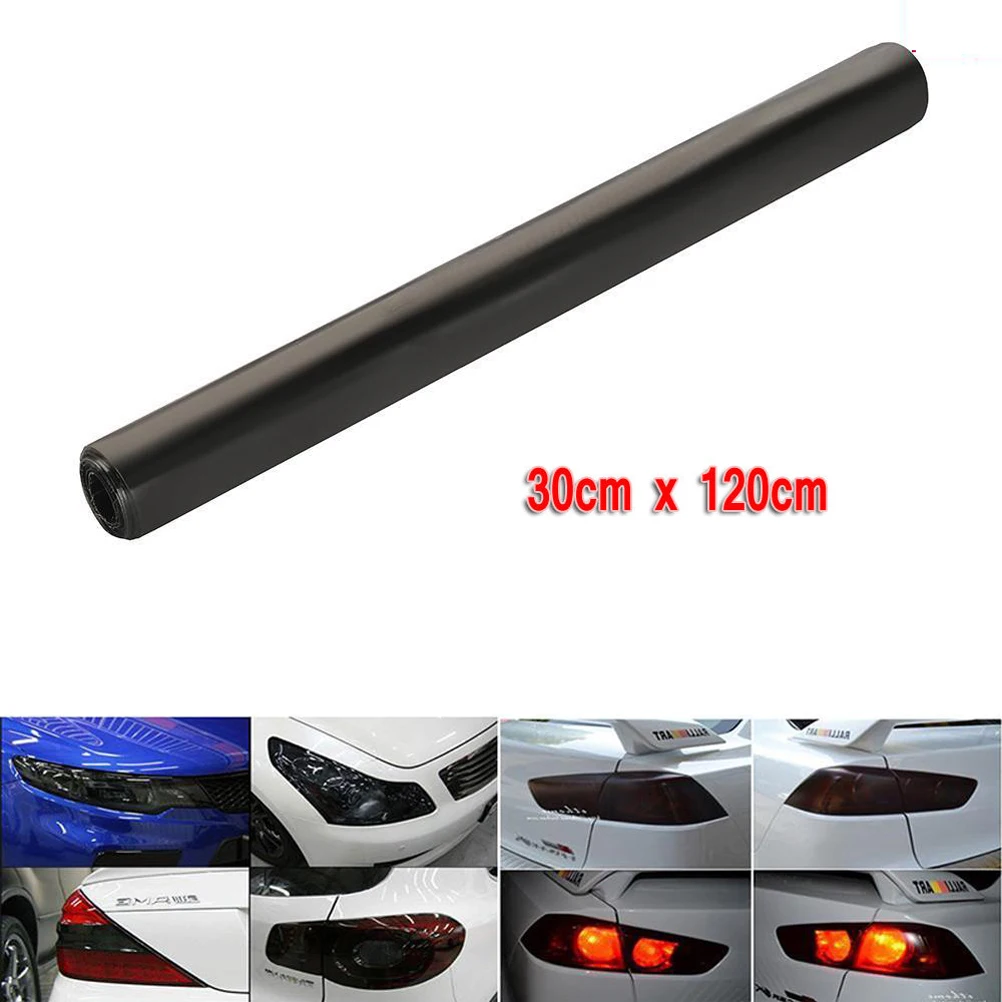 

Car Headlight Tint Film Dark Black Heat Resistant Waterproof Stretchable Auto Sticker For Headlight Taillight Protection Vehicle