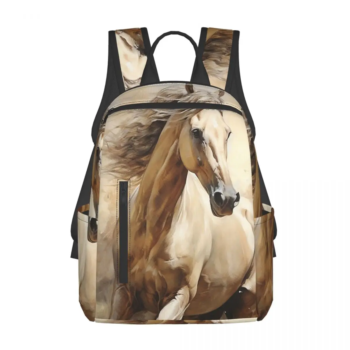 Horse Galloping In The Desert Illustration Backpack Daypack Large Capacity  BookBag School Bag Shoulder Bags for Men Women