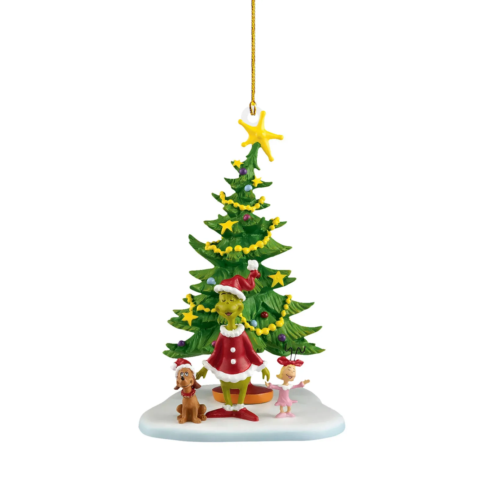 Stole Christmas Resin Pendant Christmas Tree Decoration, 1PC Christmas Decoration How The Stole Christmas With Present Christmas