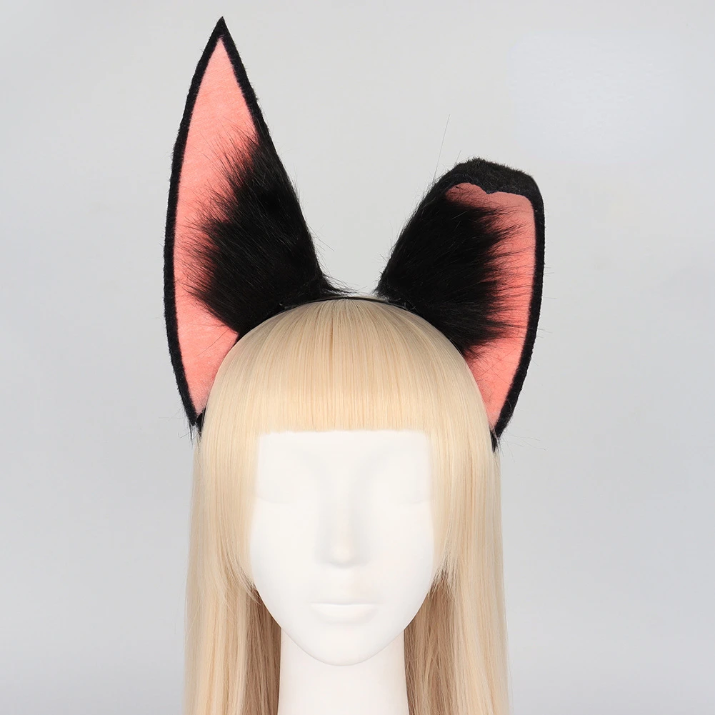 Set of Plush Hair Bands for Cosplay Decoration Animal Ears and Tail Accessories