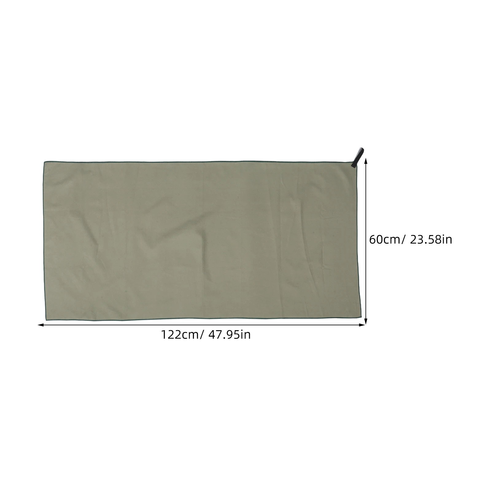 منشفة رياضية من الألياف الدقيقة تجفيف سريع منشفة ماصة للعرق للصالة الرياضية واليوجا واللياقة البدنية 47.9x23.5 بوصة للمشي لمسافات طويلة والتخييم في الهواء الطلق #5