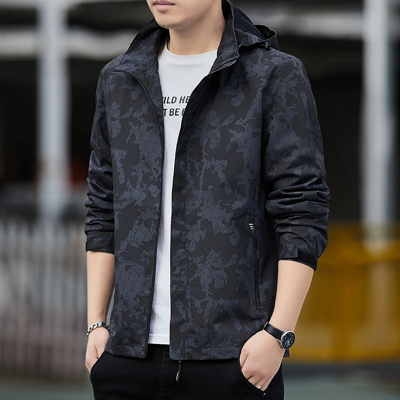 

Couple's Camouflage Print Sports Jaet Thin Autumn Outerwear Anti-Uv Summer irt for Men And Women Polyester Fabric Long Sl...