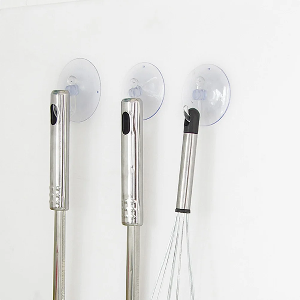 

12Pcs Suction Cup Hooks Strong Sticky Clear No Drilling No Nails Easy Install Kitchen Bathroom Closet Multi-Purpose Removable