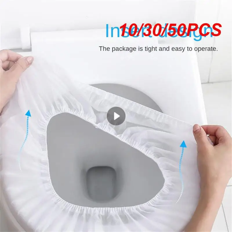 가정용 친환경 휴대용 변기 시트 커버, 출산 방수, 일회용 사용, 프리미엄 품질, 10 개, 30 개, 50 개