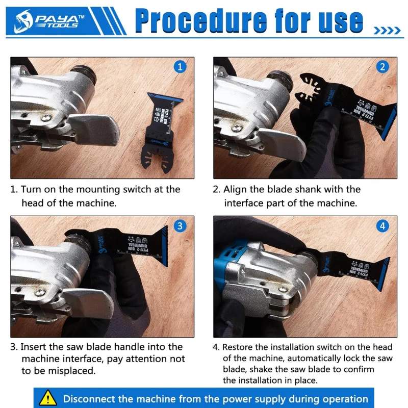 شفرات منشار متأرجحة ذات أسنان ملفوفة ثنائية المعدن عالمية، أداة تنظيف متعددة المهام سريعة الإصدار