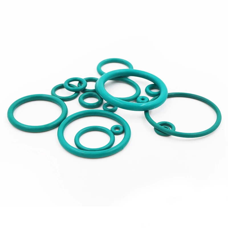 أخضر FKM O-Ring ختم مطاطي ، سمك 1 ، OD3/4/5/6/7.5/7.5 ، حلقات حشية مطاطية ، 5-، 8 9 ، 10 ، 11 ، 12 ، 13