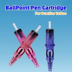 New Ball Point Pen Tattoo Cartridge Needles 5 Colors Practice Needles Drawing For Motor Tattoo Pen Grip Cartridge Supplies