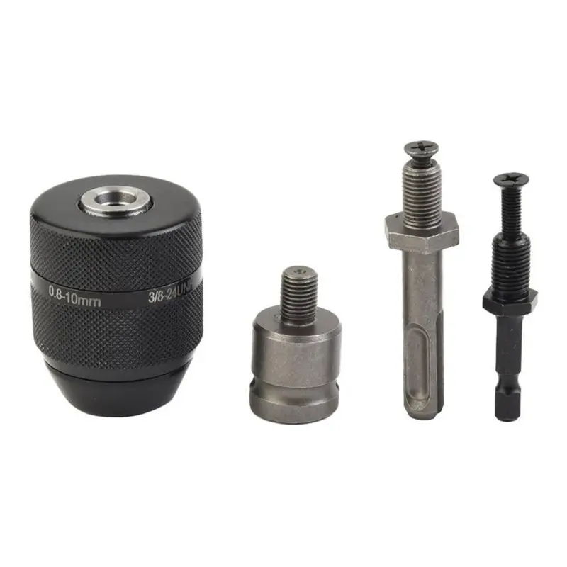 YANA50I Professional Keyless Metal Drill Chuck 0.8-10Mm, 3/8-24UNF