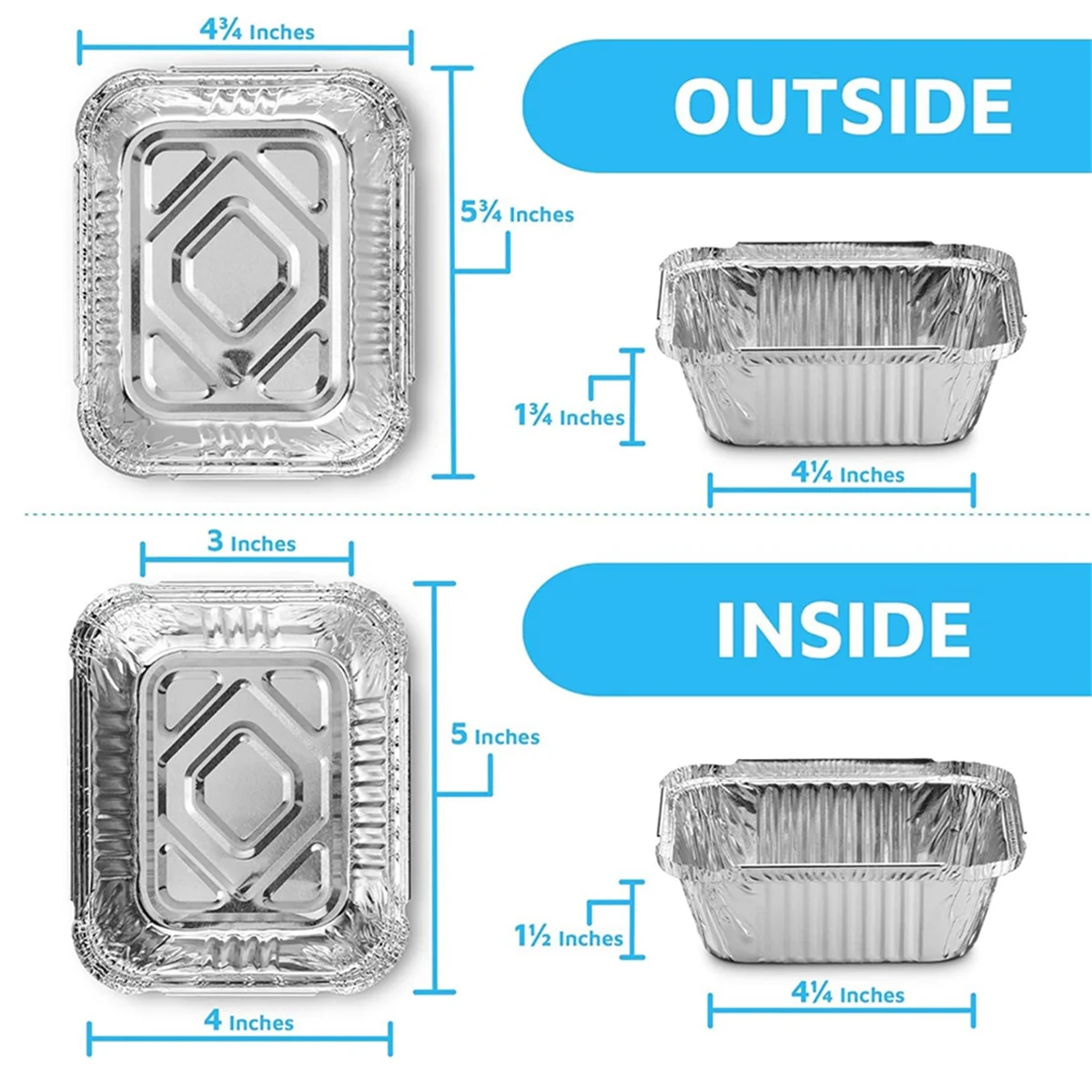 Disposable Takeaway Pan with Transparent Lid, Rectangular Aluminum Foil Tray, Tightly Sealed, 410ml Capacity