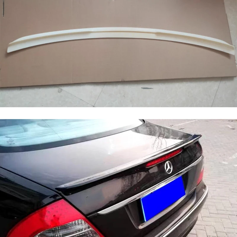 For Mercedes Benz E class W211 2003--2008 Year Spoiler Factory Style Rear Wing Body Kit Accessories ABS Plastic