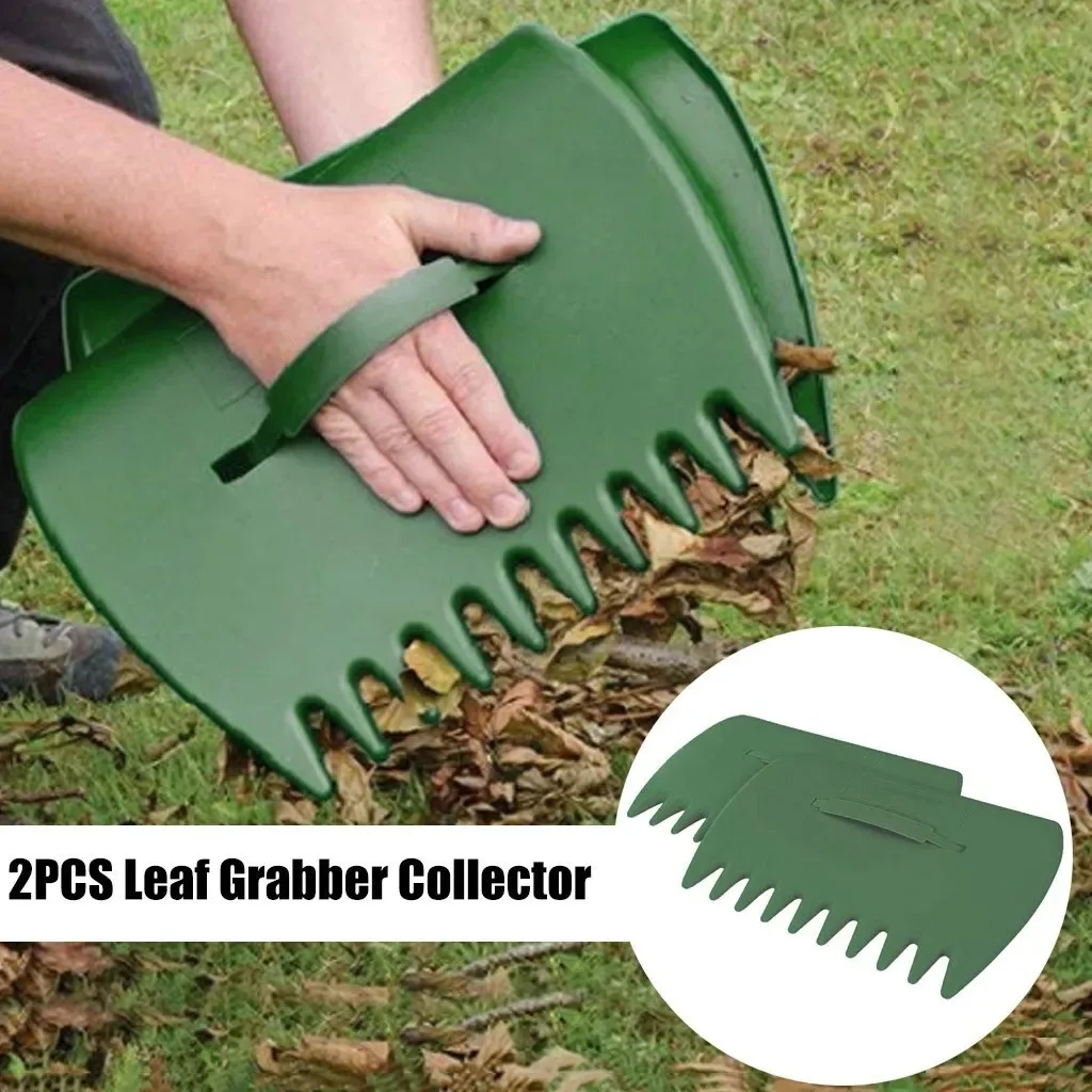 Lightweight Leaf Scoops Rubbish Collect Hand Rakes Grabber Leaf Pick Up Tools for Garden Cleaning Yard Grass Clippings