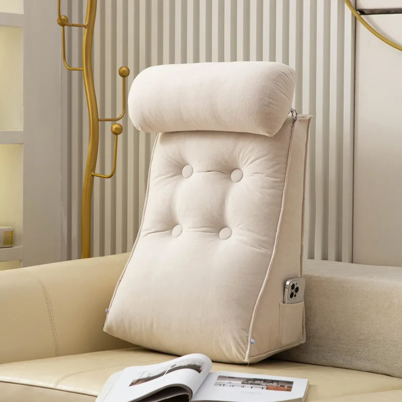 1PC Reading Pillow Adult Kids Reading Pillow with Detachable Neck Roll Back Pillows for Reading Watching TV Gaming and Relaxing