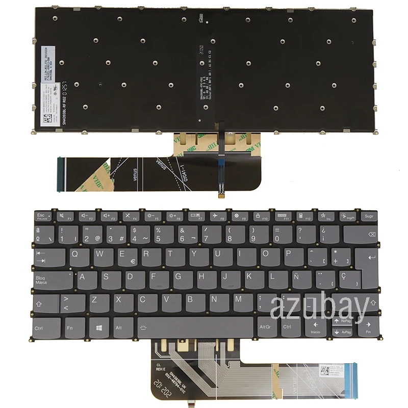 Backlit Keyboard For Lenovo IdeaPad 5-14ABA7 5-14IAL7, 5 Pro-14ARH7, 5 Pro-14IAP7 Arabic LA Spanish Korean US UK BR Portuguese