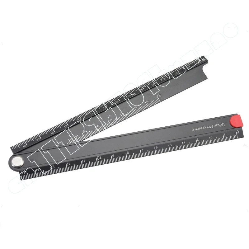 

0-300MM 1MM foldable, aluminum alloy folding ruler, angle ruler, modeling ruler, portable