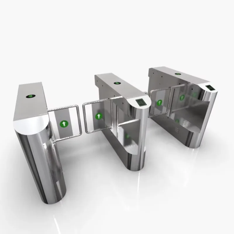 Automatic Supermarket and Office Entrance Swing Barrier Gate Pedestrian Turnstile