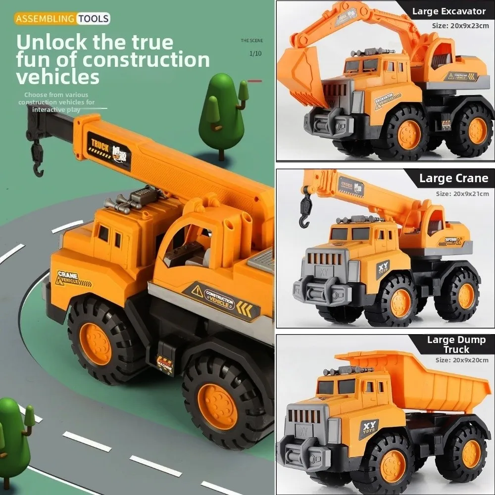 

Инженерная техника: ударопрочные модели грузовиков-кранов для детей, 4 вида, коллекционные, имитационные, литые под давлением