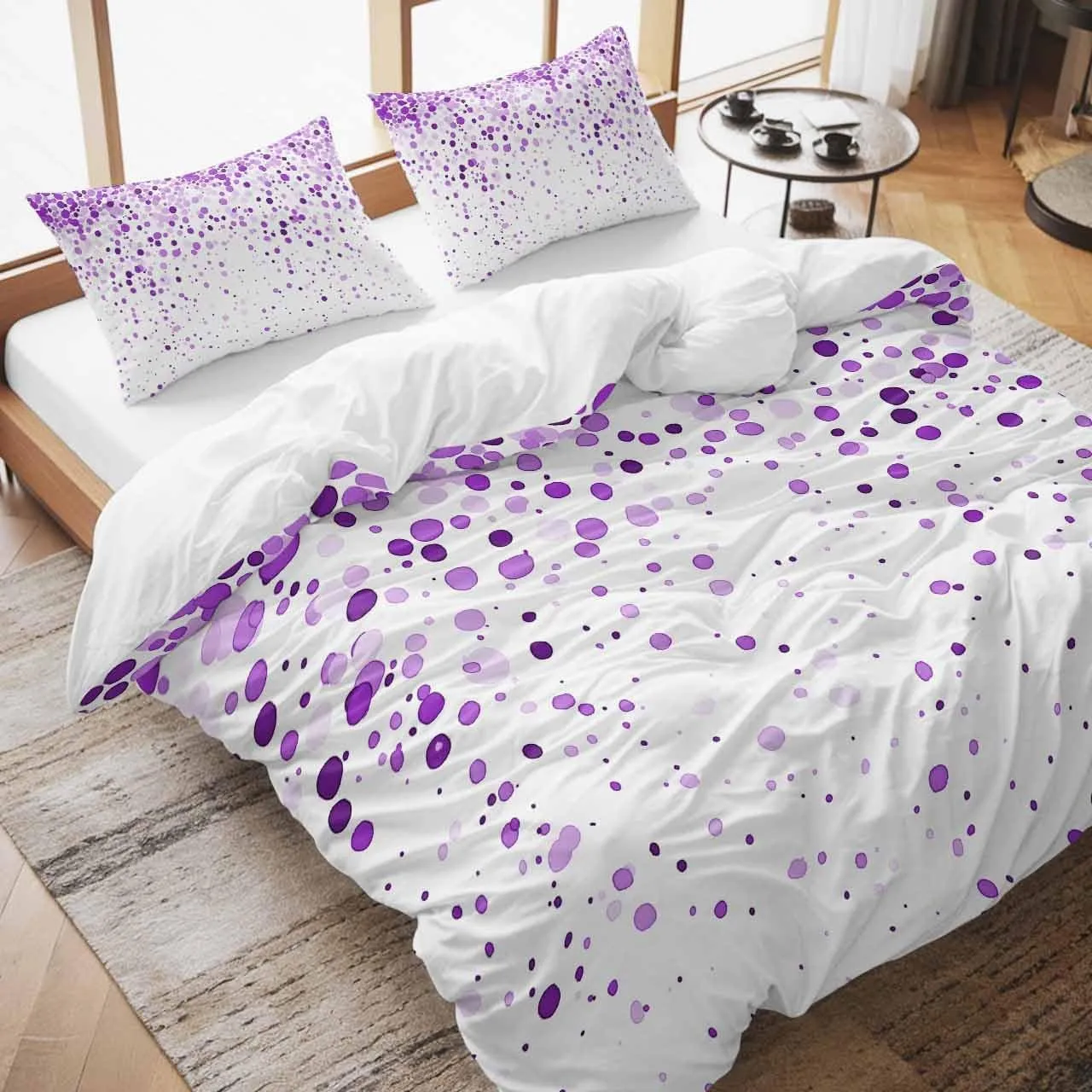 2/3pcs bedding set Digital Print Comfortable Duvet Cover for Home Bedroom Decoration, 1 Duvet Cover and 2pillowcase with Zippers