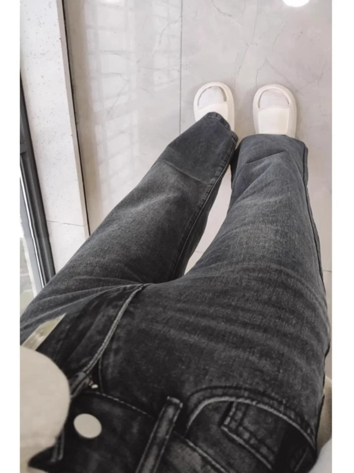 ay Wide Leg Jeans Women's Fall Loose Slim Straight Leg Pants for Pear aped Body High Waist Casual Sle Denim High Waist