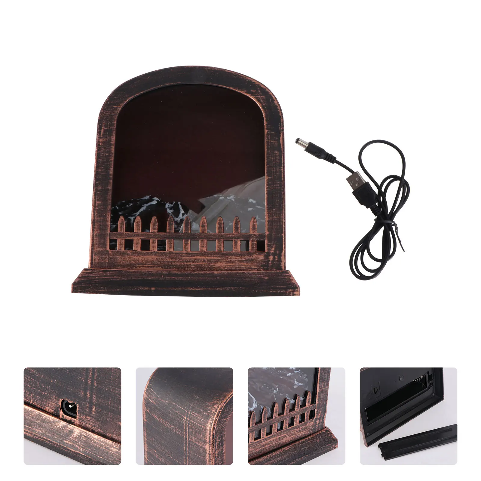 1 قطعة مصباح الموقد الزخرفية مقلد لهب ضوء مهرجان الحفلات شجرة عيد الميلاد المنزل سطح المكتب لهب إيقاع مصباح الزينة