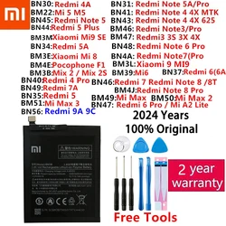 Original Battery Xiaomi Mi Redmi Note Max Mix 2 A2 3 3S 3X 4 4X 4A 5 5A 5S 5X M5 6 6A 7 7A 8 8T 9 Mi9 SE Pro Plus Lite batteries