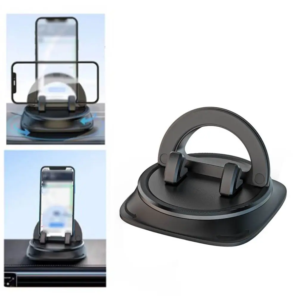 

360 Degree Rotation Car Phone Holder Silicone Universal Phone Mount Reusable Car Accessories Stand Bracket