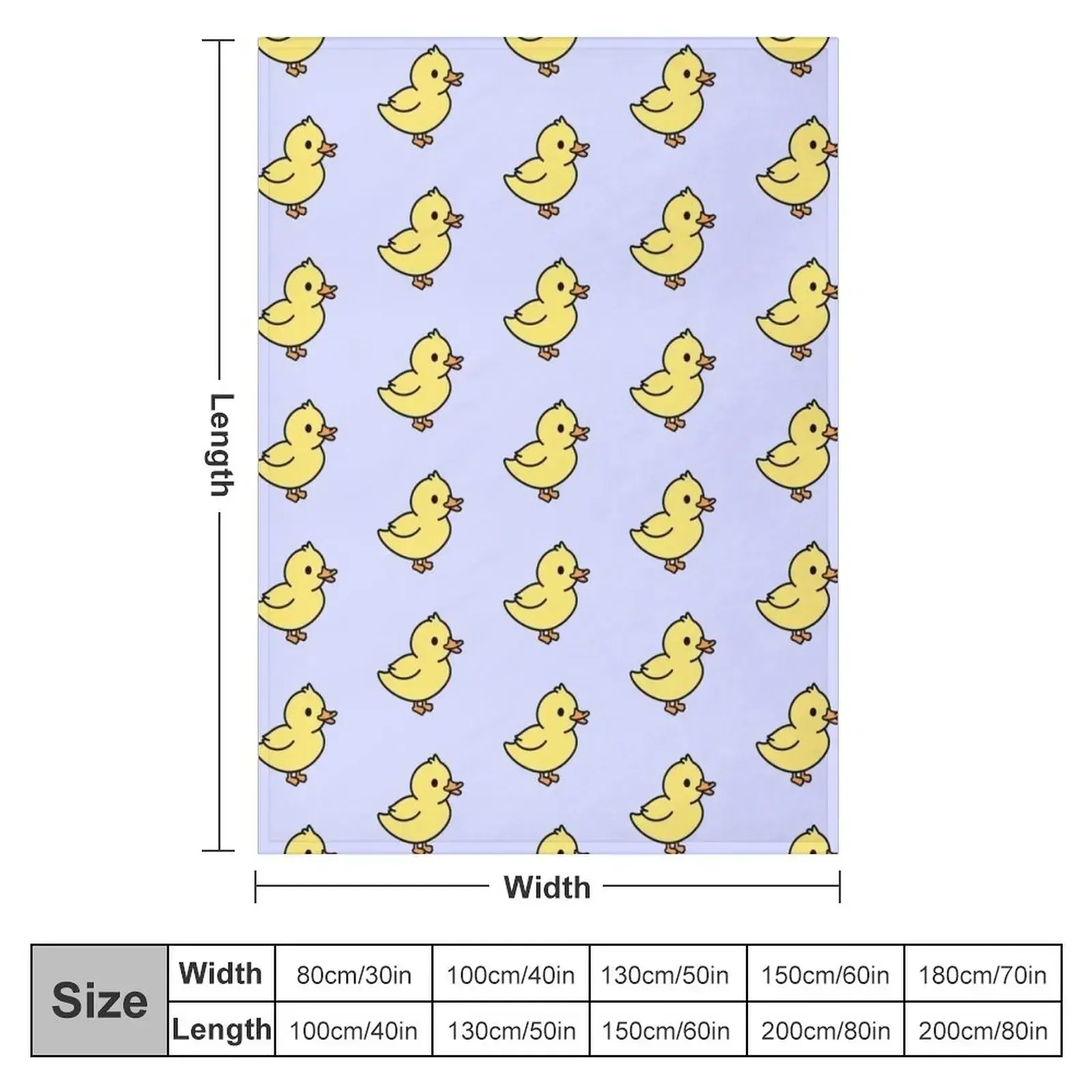 Duckling Throw Blanket Large Kid'S Blankets