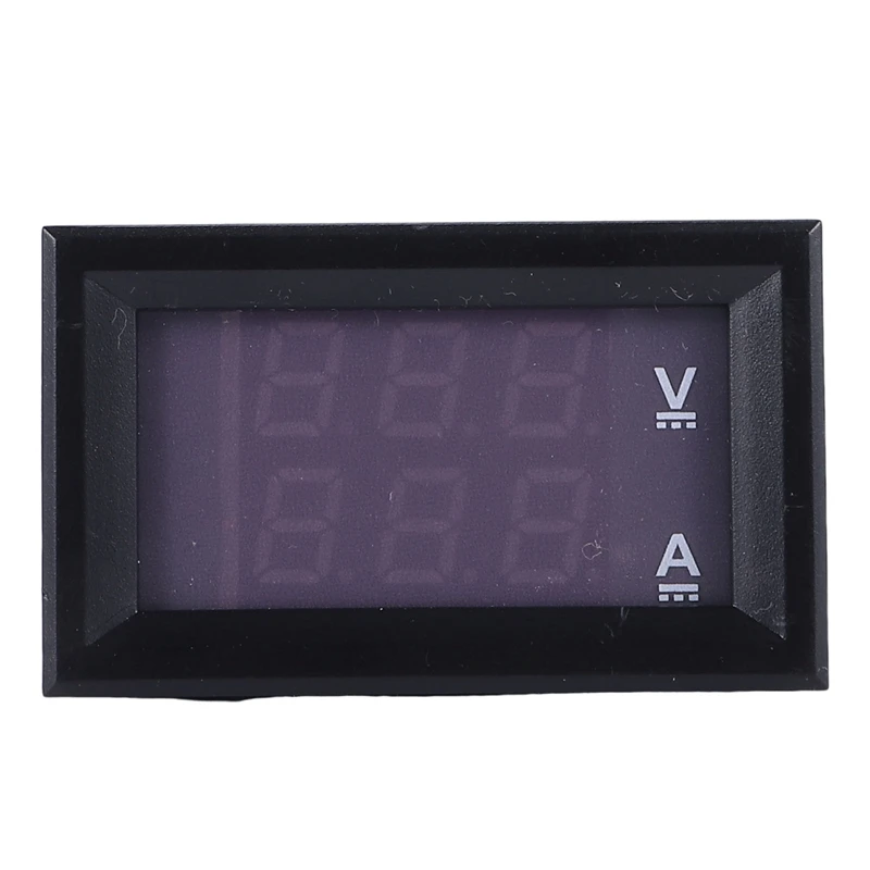 6 шт. цифровой вольтметр амперметр постоянного тока 100 В 10 А синий красный светодиодный измеритель напряжения тестер двойной панель дисплея для автомобиля