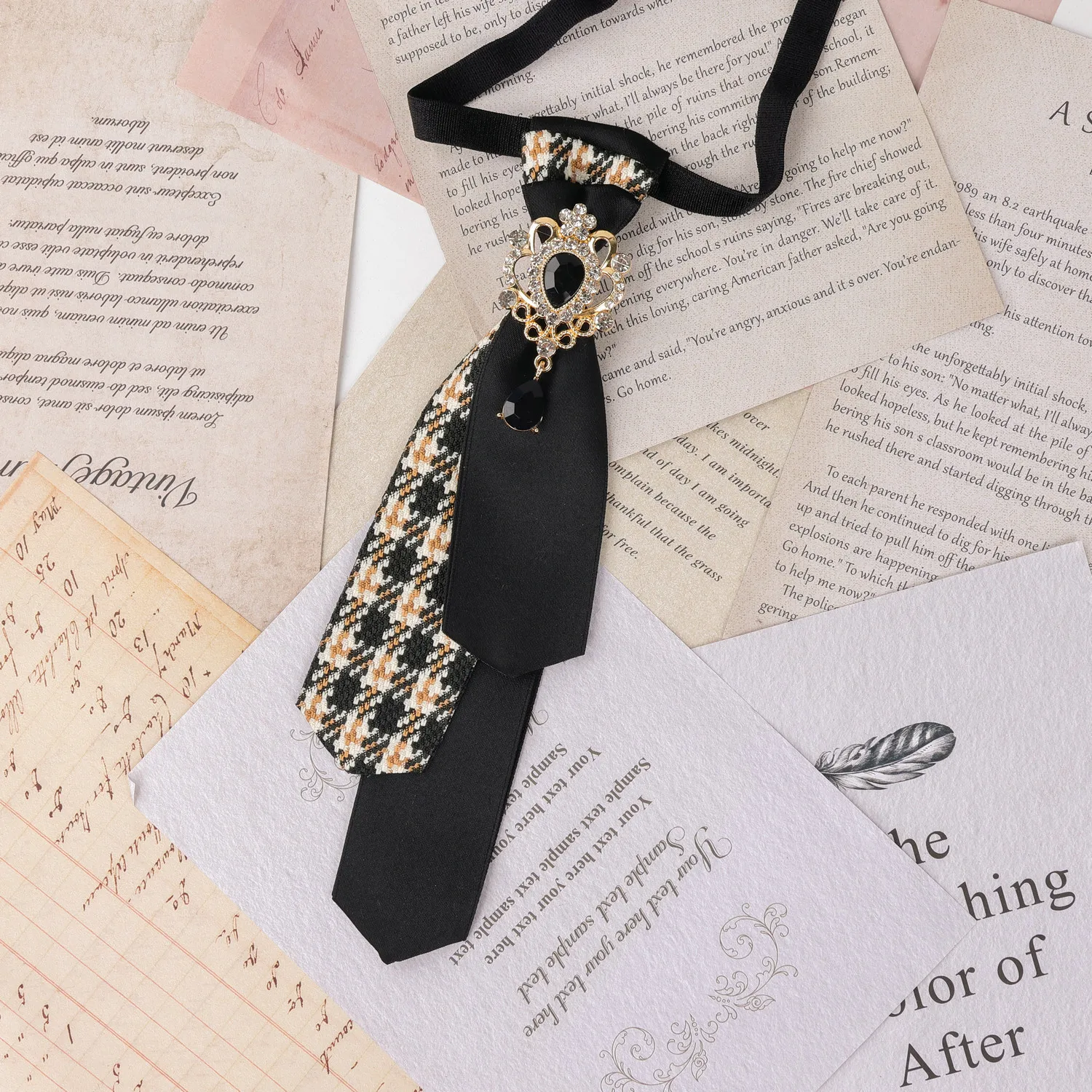Britische College-Style JK-Krawatte für Männer und Frauen, koreanische Mode, handgefertigt, Business-Retro-Fliege, Hochzeitsschmuck, Accessoires, Geschenke – Detail 7
