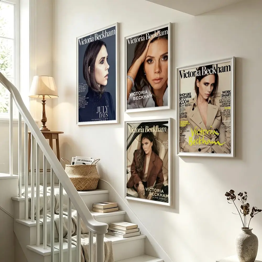 actress Victoria Beckham Poster Poster HD Waterproof Self-adhesive Art Print Wall Decor for Bedroom Living Room Gift