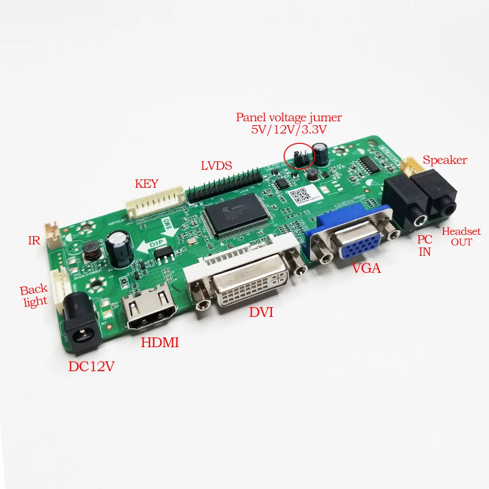 B140XW01 Controller Board HDMI+DVI+VGA+Audio Driver Kit 10.1/13.3/14/15.6