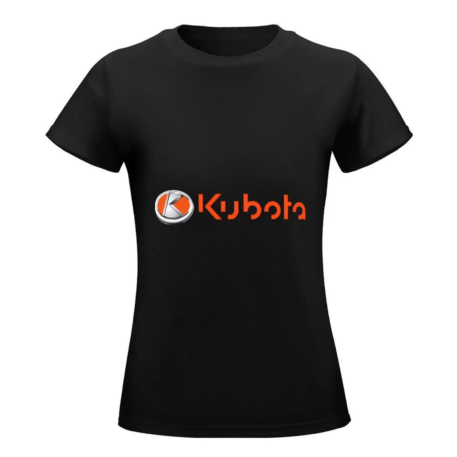 Kubota \t (Orange Text) \t T-Shirt plus size tops summer tops Blouse graphics t-shirts for Women graphic tees funny