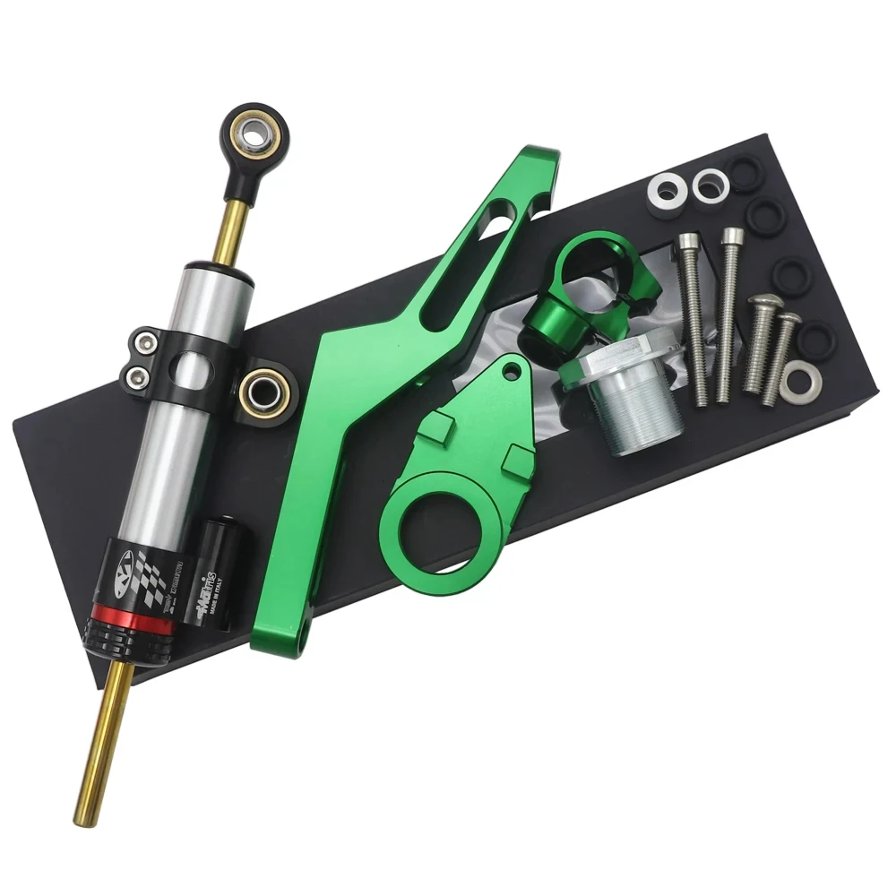 For Kawasaki ZX6R ZX 6R  2009 2008 2020 2021 2022 Motorcycle Adjustable Steering Stabilize Damper Bracket Mount kit accessory