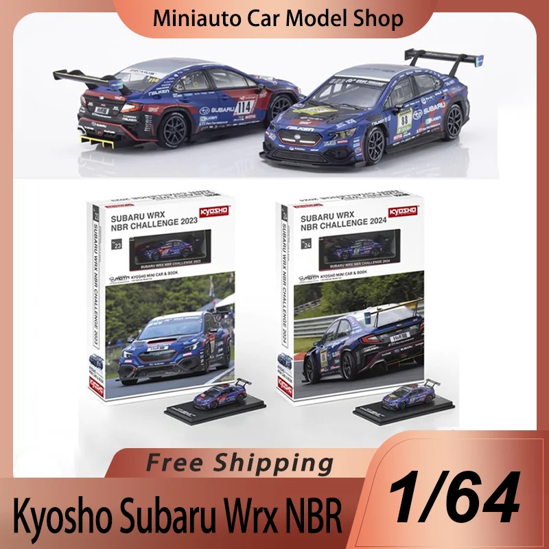 nouveau-en-stock-kyosho-1-64-subaru-wrx-nbr-defi-2023-2024-114-88-modeles-miniatures-en-alliage-moule-sous-pression-jouets-de-voiture-de-course-subaru