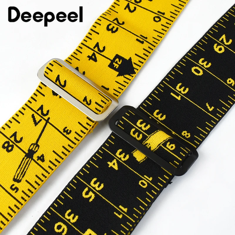 Deepeel 5cm Widen Adult Men\'s Suspender X-type 4 Clips Elastic Braces Adjustable Straps Suspenders for Pants Shirt Man Jockstrap