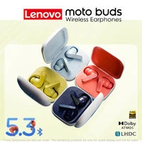Audífonos Inalámbricos Lenovo Moto Series Buds, Bluetooth 5.3, Reducción de Ruido, Emparejamiento Rápido, Dolby Atmos, Alta Resolución, Batería de Larga Duración
