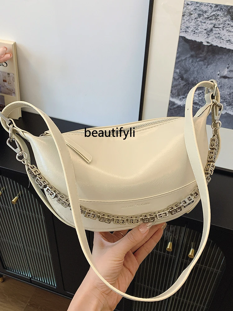 

Trendy All-Matching Dumpling Bag Women's New Fashion Casual Shoulder Bag Simple Special-Interest Design Underarm Bag