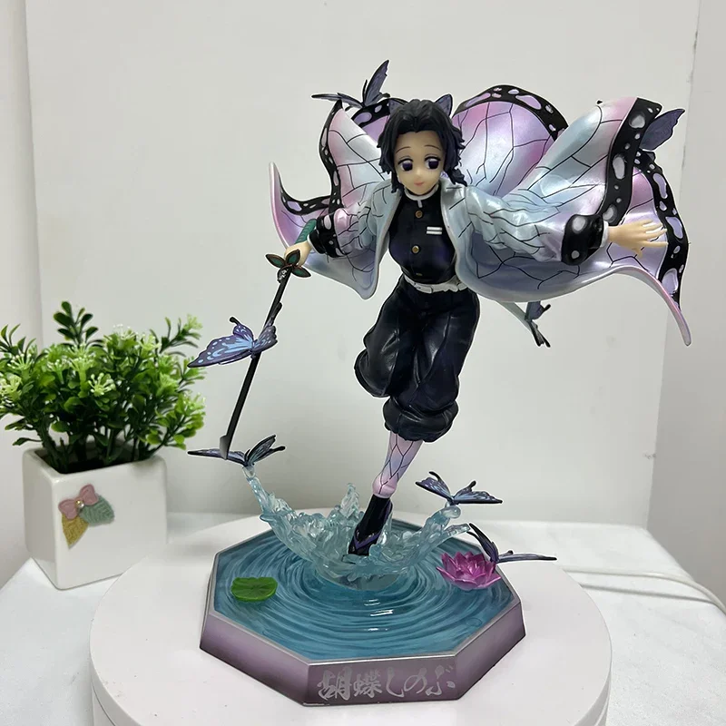 24cm Kochou Shinobu Anime Figure Kanroji Mitsuri Action Figure Kamado Nezuko/Tanjirou Figurine Adult Collectible Model Toys Gift