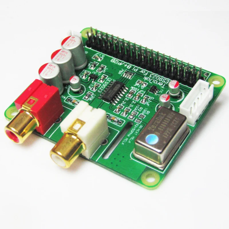 I2S HiFi DAC เสียงดิจิตอลการ์ด ES9023 Expansion Board ถอดรหัสคณะกรรมการ Encoder สำหรับ Raspberry Pi 3 Pi 2 B +