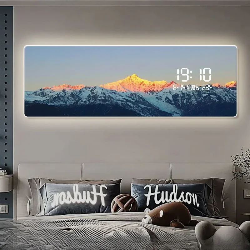 Digital Acrylic Wall Clocks Silent Unique Modern Minimalist Aesthetic Clocks Wall Luxury Elegant Clock Large Watches Home Decor
