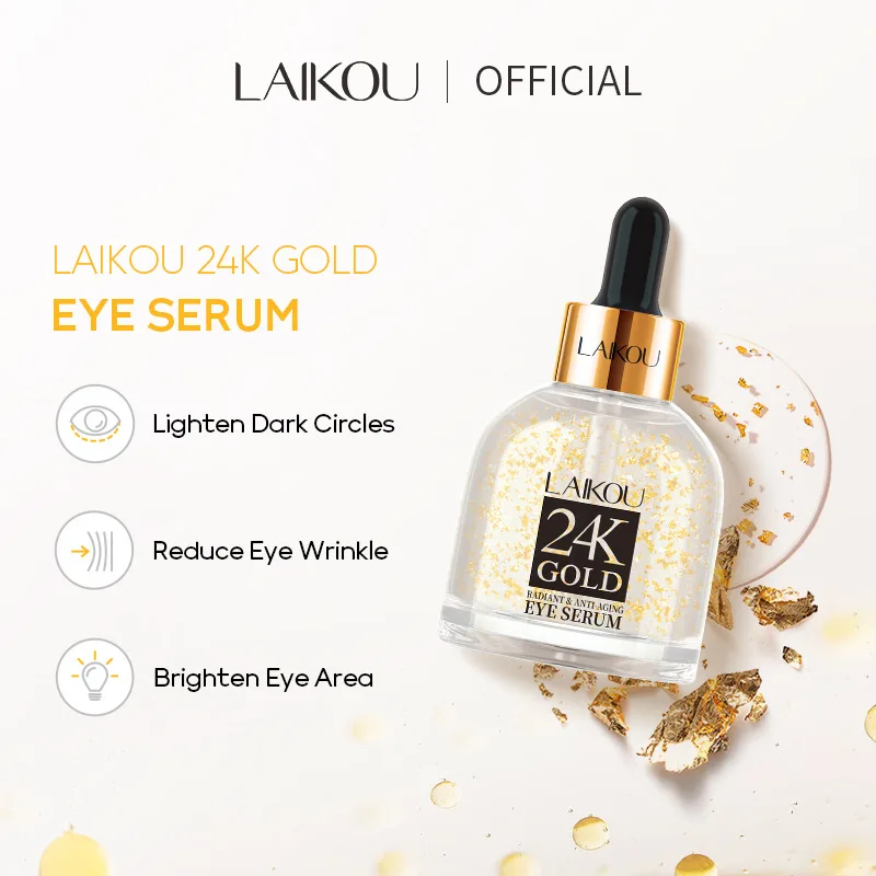 Eye Serum Desalination Fine Grain Dark Under-Eye Circles Crow's Feet Firming Eye Skin Enhance Elasticity Dark Spots Mild 30ml