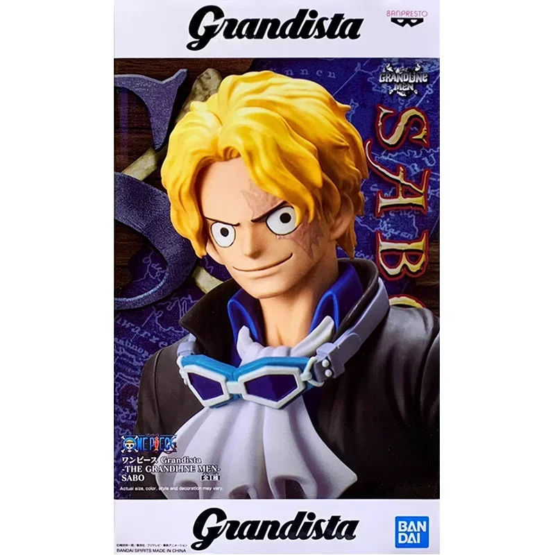 

In Stock Original Bandai Banpresto One Piece GROS Grandista GTGM Sabo Desktop Cute Anime Action Figures Collection Model Toys