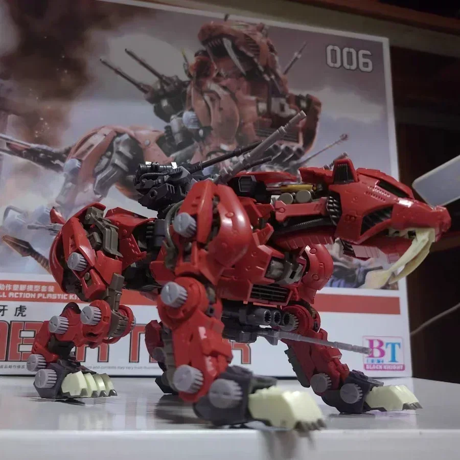 

В наличии: Сборная модель BT 1/72 ZOIDS Red Saber Tiger, аниме-фигурка, игрушка для сборки, подарок на день рождения/Рождество