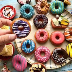Resin Doughnut Refrigerator Simulation Food Stereo Home Kitchen Decoration Fridge Magnet Decor