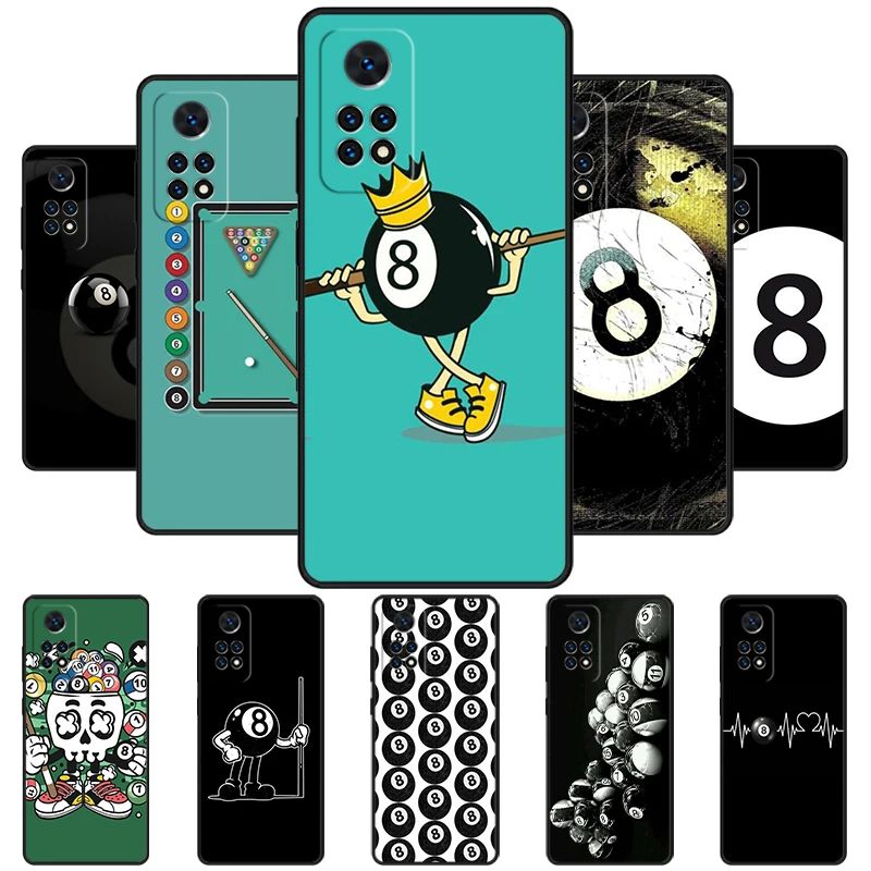 Pool Billiard Snooker 8 Ball Phone Case For Redmi Note 11 EPro 11S 10T 9S Promax 8 Pro Xiaomi Mi 11 12X 12S Ultra Cover