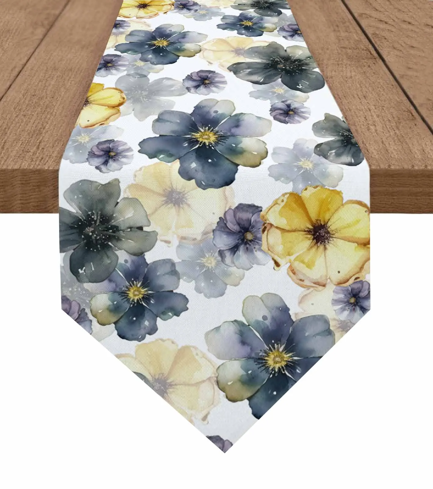 

Растения, цветы, акварель, искусственная дорожка, Свадебная вечеринка, искусственная кухня, декор стола, Настольная дорожка