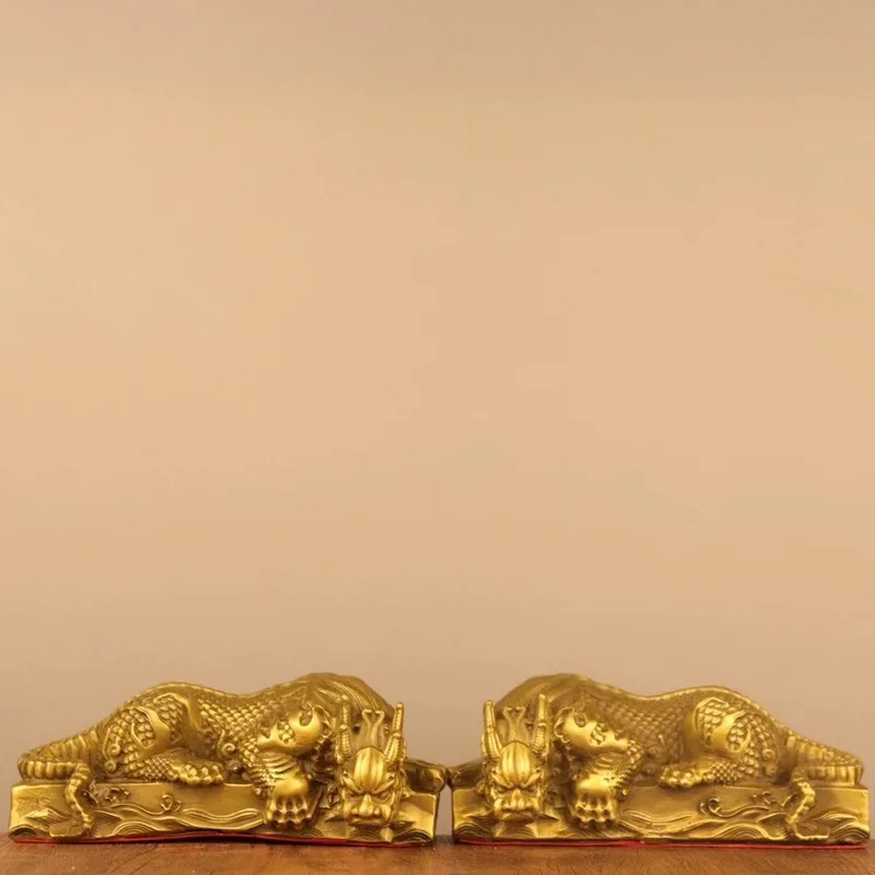 All-brass -absorbing , -repressing , -repelling beast, dragon king centipede water unicorn, decorative