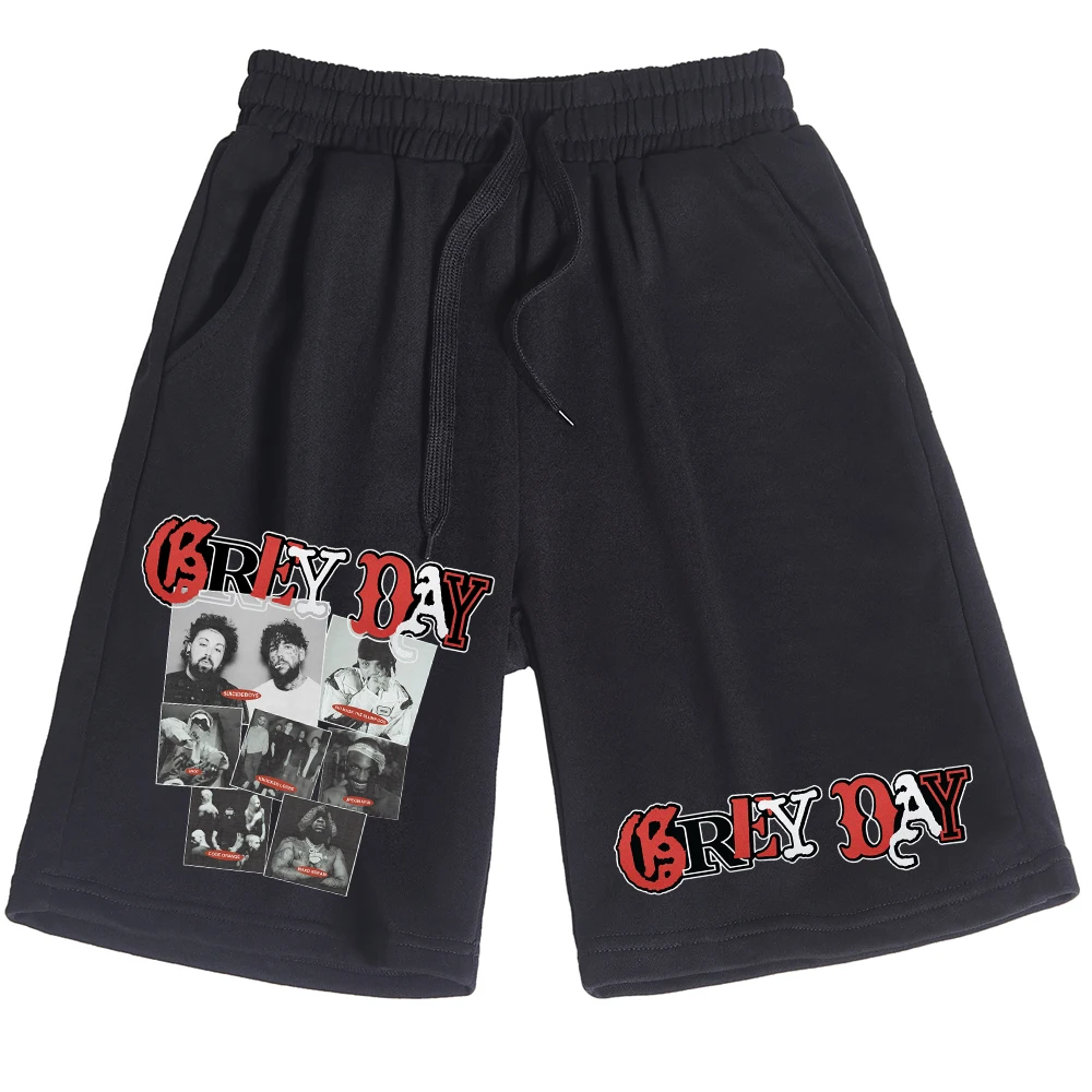 Suicideboys Grey Day Short Pants Cotton Trousers Man Woman Pants